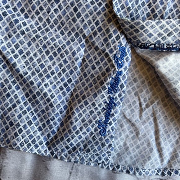 Robert Graham Mens Button Down Shirt Medium - Picture 5 of 14